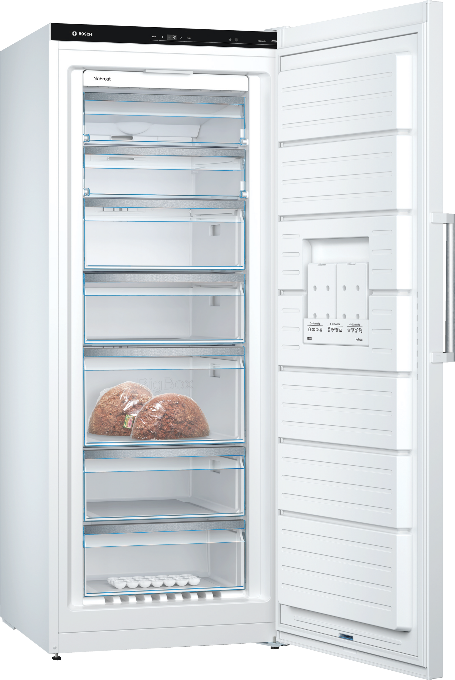 Bosch Serie 6 GSN54DWCV diepvriezer Vrijstaand 328 l C Wit