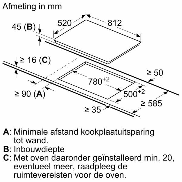 Siemens ET875LMP1D kookplaat Zwart Ingebouwd Keramisch 5 zone(s)