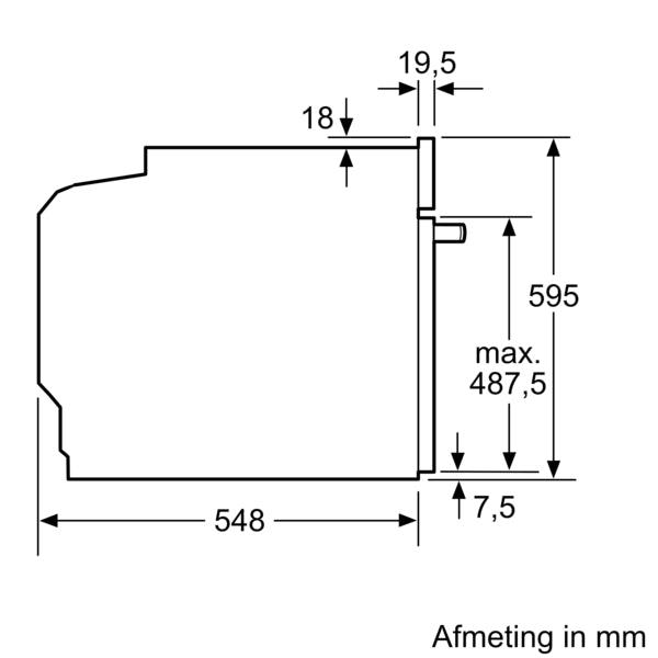 Siemens HM636GNS1 oven 67 l Zwart, Roestvrijstaal