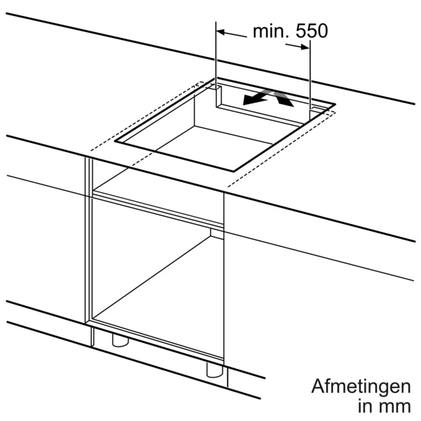 Siemens iQ300 Zwart Ingebouwd 60 cm Inductiekookplaat zones 4 zone(s)
