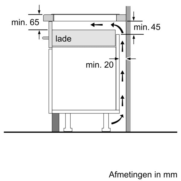 Siemens iQ100 EU611BEB5D kookplaat Zwart Ingebouwd 60 cm Inductiekookplaat zones 4 zone(s)